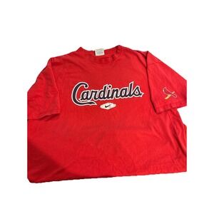 Vintage St Louis Cardinals Shirt Mens Extra Large XL Red Nike MLB Baseball T Tee